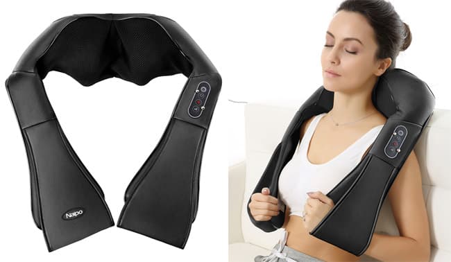 Šijacu masažer sa grejačem za korišćenje u kući ili u automobilu Naipo MGS-150D