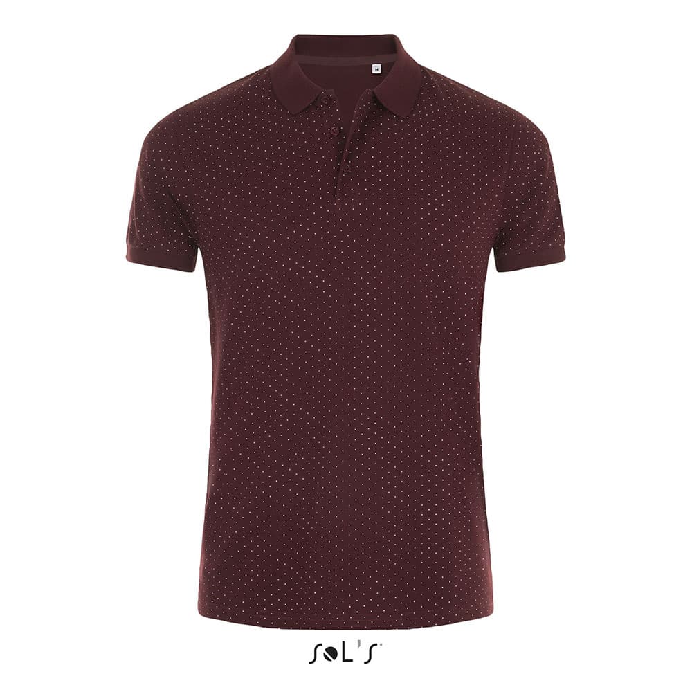 Sols Muška majca sa kragnom Brandy Bordo veličina S 01706