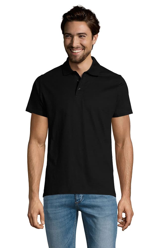 Sols Polo majica Precsott Black veličina XXL 11377