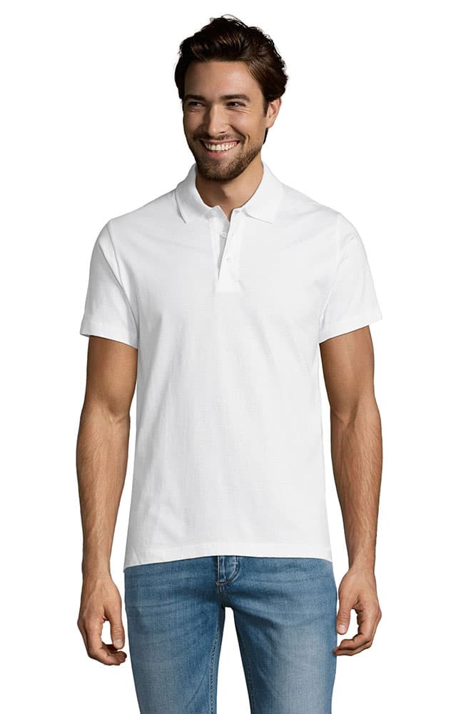 Sols Polo majica Precsott White veličina L 11377