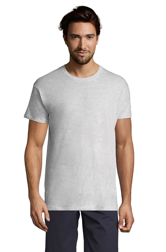 Sols Muška pamučna majica Regent Ash veličina L 11380