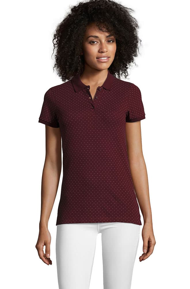 Ženska majica sa kragnom Brandy Burgundy veličina M Sols 01707