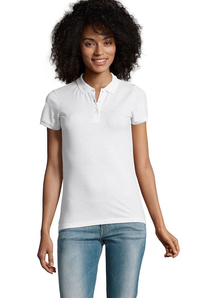 Ženska majica sa kragnom Brandy White veličina S Sols 01707