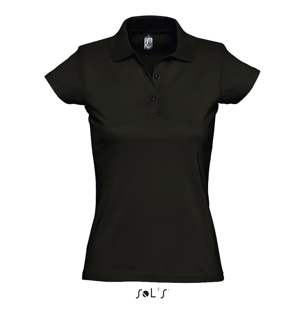 Sols Ženska pamučna polo majica Prescott Black veličina L 11376