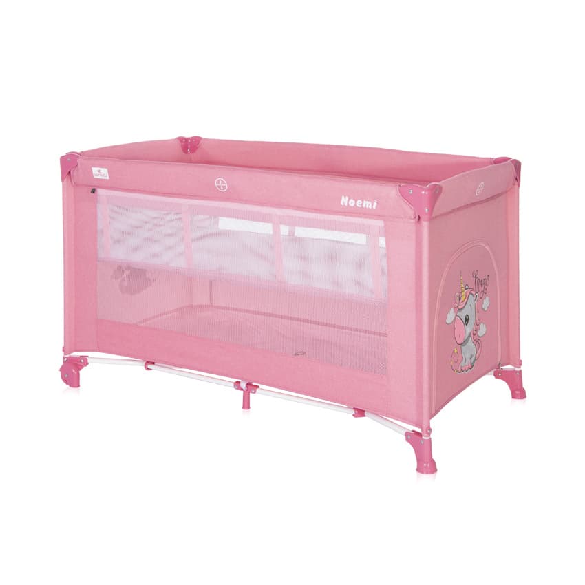 Lorelli Putni krevetac sa 2 nivoa Noemi 2 Rose velvet unicorn 10080552151