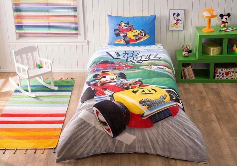Dečja pamučna posteljina Disney Mickey Racer