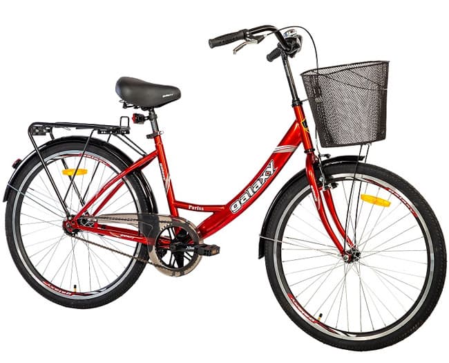 Ženski bicikl Galaxy Pariss bordo