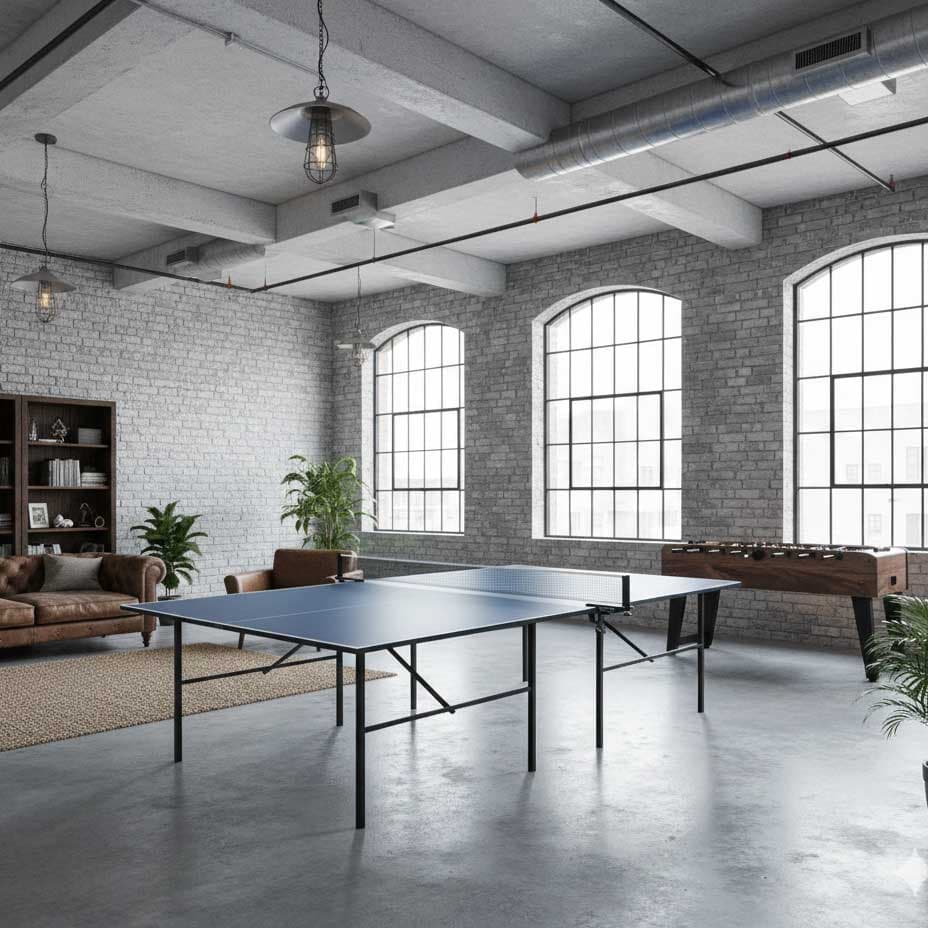 Hobi sto za stoni tenis 19mm Sa sklopivim nogarima