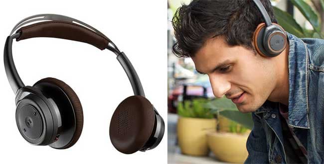 Bluetooth slušalice Plantronics Backbeat Sense Crne