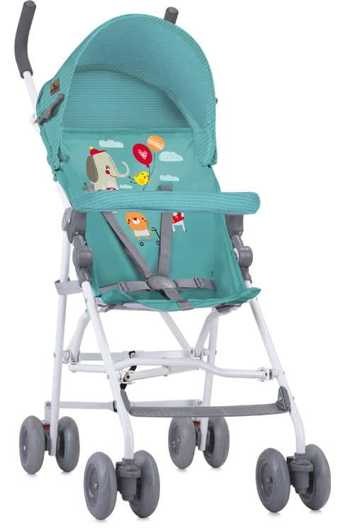 LORELLI Letnja kolica LIGHT Green Happy Animals