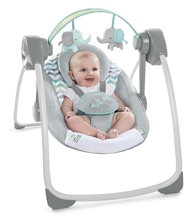 KIDS II Ingenuity Ljuljaška-ležaljka za bebe Joungle Journey