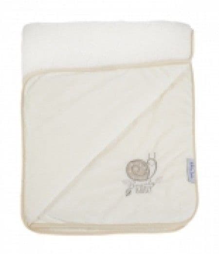 KIKKA BOO Ćebence za bebe LUXURY Coral FLEECE-SHERPA Ivory Snail 31103020035