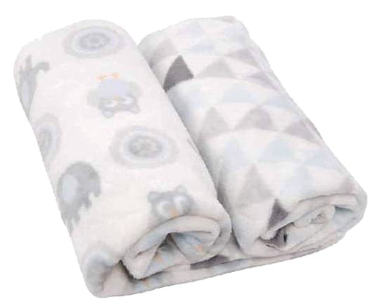 KIKKA BOO Ćebence za bebe GIFT SET CORAL FLEECE Blue Owls 31103020036