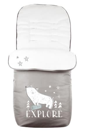 KIKKA BOO Zimska navlaka za kolica POLAR Bear Grey 31108040039