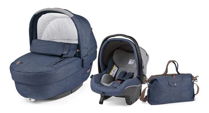 PEG-PEREGO Set modular korpa-autosedište-torba za mamu ELITE Urban Denim