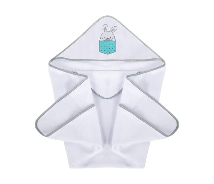 KLUPS Peškir za bebe 100 x 100 cm LITTLE BUNNIES BLUE H340T