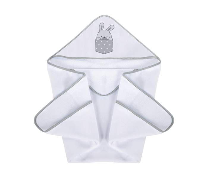 KLUPS Peškir za bebe 100 x 100 cm LITTLE BUNNIES GREY H341T