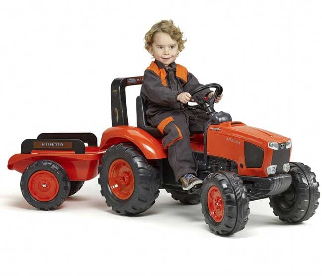 Kubota Dečiji traktor na pedale sa prikolicom Falk Toys 2060AB