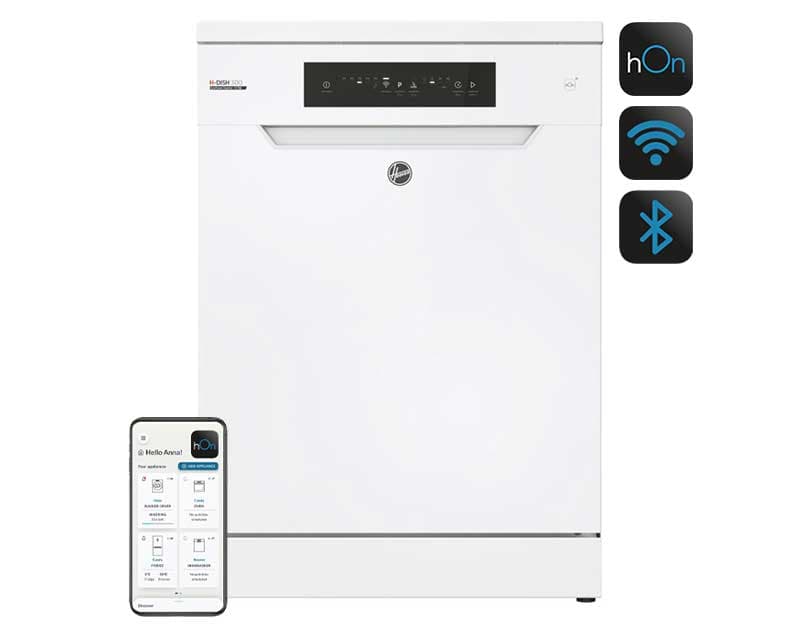 Mašina za pranje sudova za 13 kompleta HOOVER Eco Power inverter HF 3E7L0W