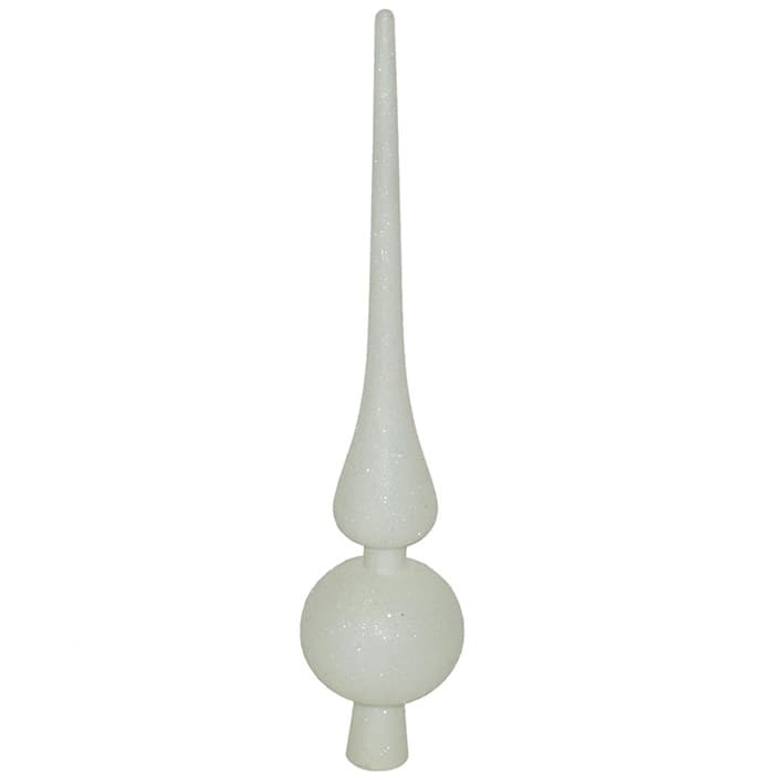 Vrh za jelku 25 cm beli