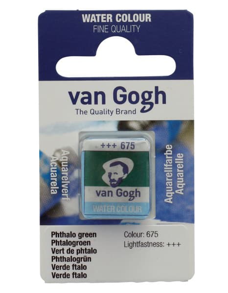 TALENS Van Gogh Water Colour Pan - Akvarel boja u panu FTALO ZELENA 2x13g 687675