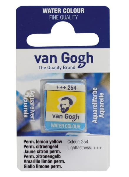 TALENS Van Gogh Water Colour Pan - Akvarel boja u panu PERMANENTNA LIMUN ŽUTA 2x13g 687254