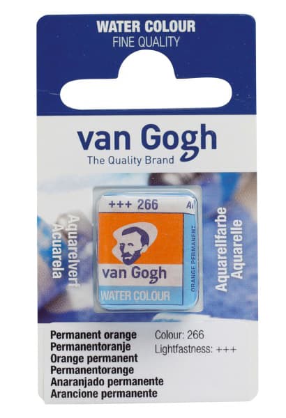 TALENS Van Gogh Water Colour Pan - Akvarel boja u panu PERMANENTNA NARANDŽASTA 2x13g 687266