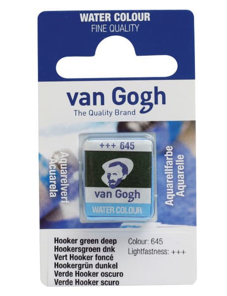 TALENS Van Gogh Water Colour Pan - Akvarel boja u panu TAMNO ZELENA 2x13g  687645
