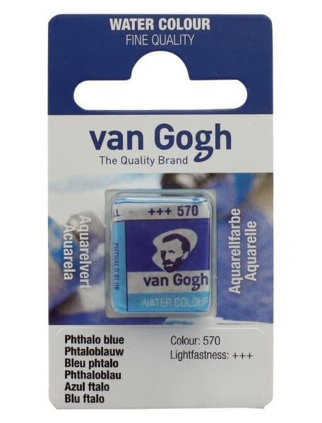 TALENS Van Gogh Water Colour Pan - Akvarel boja u panu FTALO PLAVA 2x13g 687570