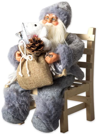 Deda Mraz, Norman, Na Stolici - Figura Visine 30 cm