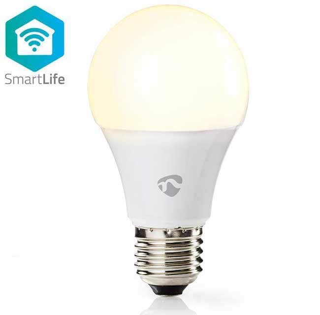 Smart Wi-Fi LED sijalica Toplo bela E27 9W  Nedis WIFILW11WTE27