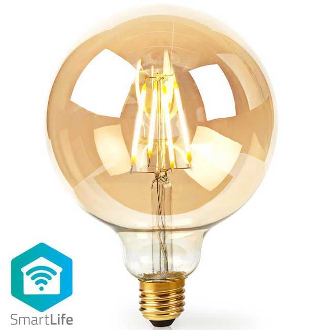Smart Wi-Fi LED Filament sijalica E27 5W Nedis WIFILF10GDG125