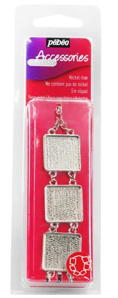 PEBEO Fantasy Jewel - Podloga od metala za nakit KVADRATNA NARUKVICA 664352