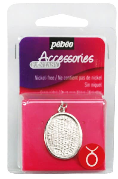 PEBEO Fantasy Accessories - Podloga od metala za nakit OVALNI PRIVEZAK 664356