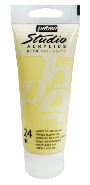 PEBEO Studio Acrylics High Viscosity - Akrilna boja - Naples Yellow Hue 24 - 100ml 661024