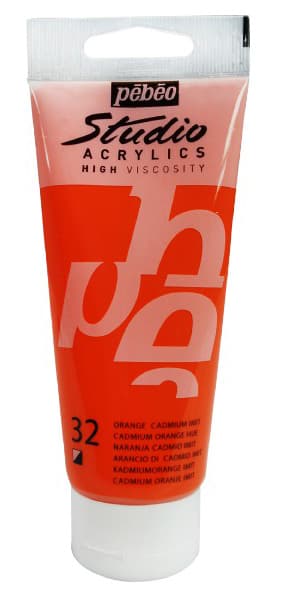 PEBEO Studio Acrylics High Viscosity - Akrilna boja - Cadmium Oragne Hue 32 - 100ml 661032