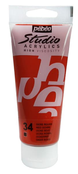 PEBEO Studio Acrylics High Viscosity - Akrilna boja - Red Ochre 34 - 100ml 661034