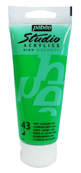 PEBEO Studio Acrylics High Viscosity - Akrilna boja - Cadmium Green Hue 43 - 100ml 661043