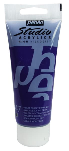 PEBEO Studio Acrylics High Viscosity - Akrilna boja - Dark Cobalt Violet Hue 47 - 100ml 661047