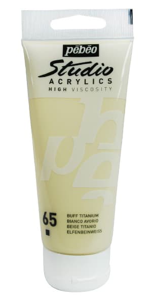 PEBEO Studio Acrylics High Viscosity - Akrilna boja - Buff Titanium 65 - 100ml 661065
