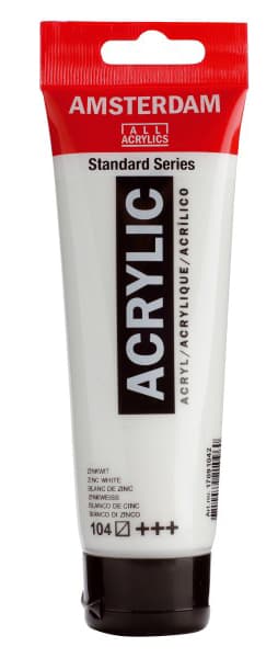 TALENS Amsterdam All Acrylics Standard Series- Akrilna boja Zink White 104 120ml 680104