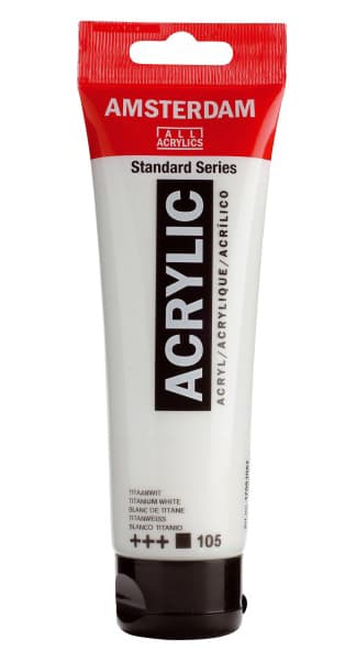 TALENS Amsterdam All Acrylics Standard Series- Akrilna boja Titanium White 105 120ml 680105