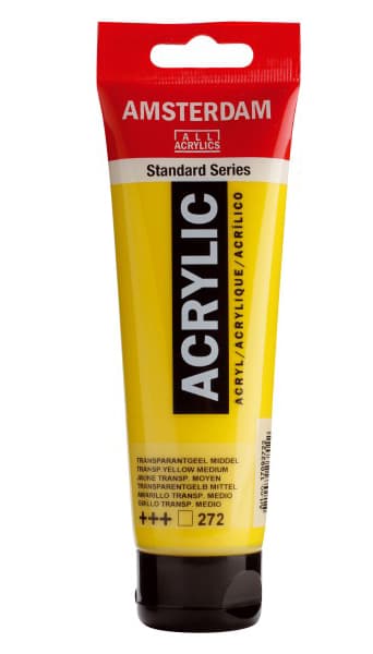 TALENS Amsterdam All Acrylics Standard Series - Akrilna boja Transparent Yellow Medium 272 120ml 680272