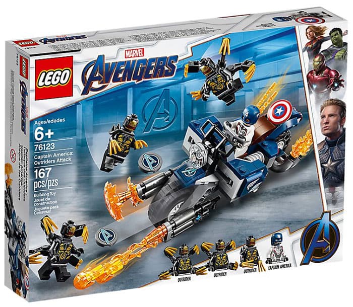 LEGO® Kocke Super Heroji - Avengers - Kapetan Amerika i motor 76123