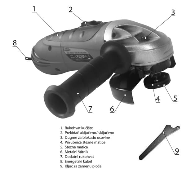 Brusilica ugaona AG800-125 Evolution 120400120