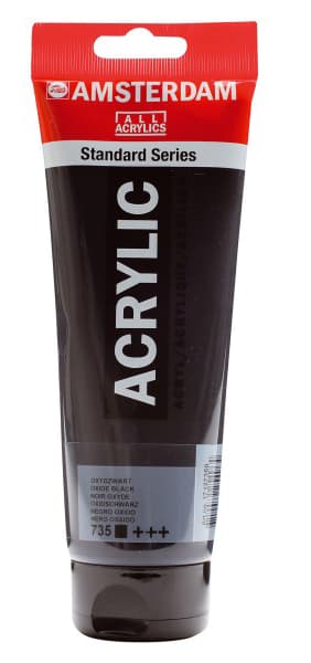 TALENS Amsterdam All Acrylics Standard Series - Akrilna boja Oxide Black 735 250ml 681735