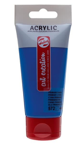 TALENS Art Creation Acrylic Colour Tube - Akrilna boja Primary Cyan 572 75ml 692572