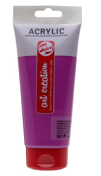 TALENS Art Creation Acrylic Colour Tube - Akrilna boja Permanent Red Violet 567 200ml 693567