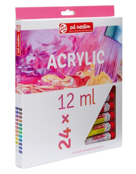 TALENS Art Creation Acrylic Colour Tube - Set - Akrilne boje 24x12ml 699003