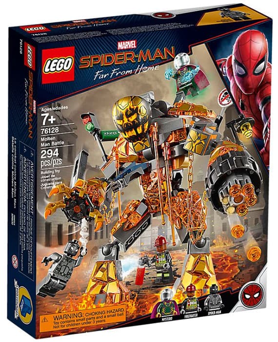 LEGO® Kocke Super Heroji - Spider-Man protiv Molten Mana 76128